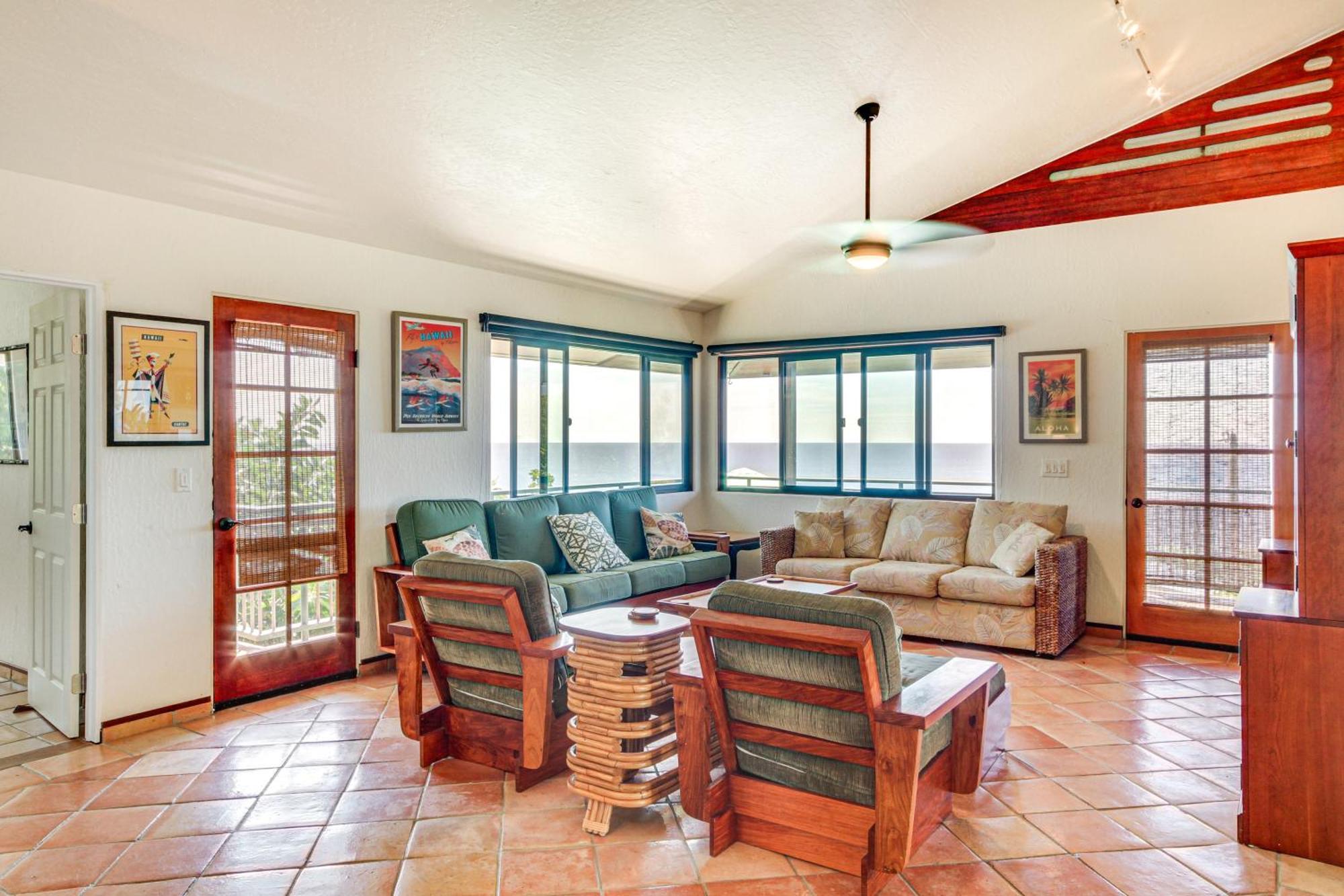 Ocean-View Bungalow Walk To Pebbles Beach! Hookena 외부 사진